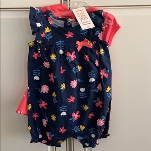 NWT  6 mo 2 piece set , dress & onesie